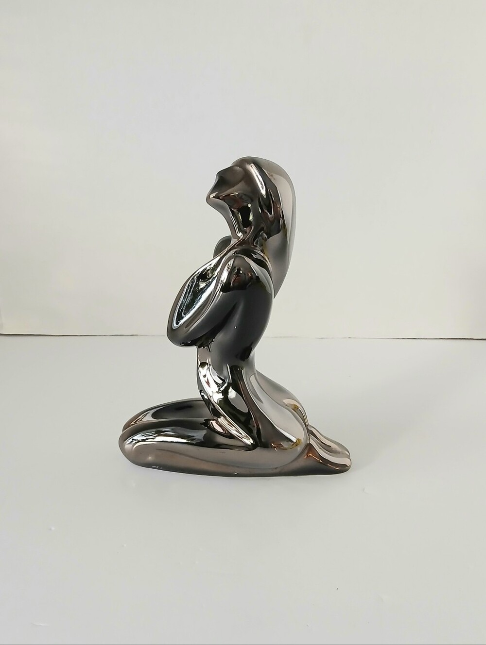 Vtg AXIA Spain Abstract Kneeling Woman Sculpture - Hand Made Ceramic